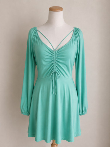 White birch dress aqua - birch, 1x