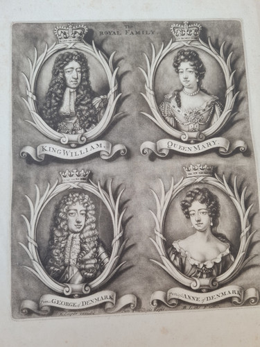 17th mezzotint royal family - mezzotint,