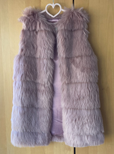 Primark dusky pink faux - faux, fur