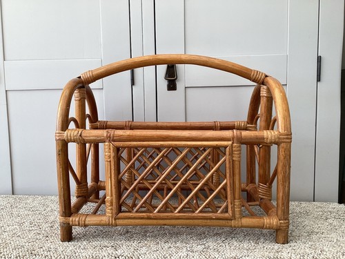Vintage bamboo cane rattan - bamboo,