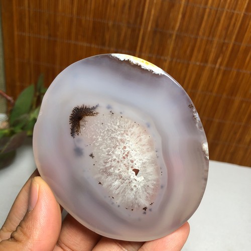 80mm natural agate slab slice - natural, slab/slice