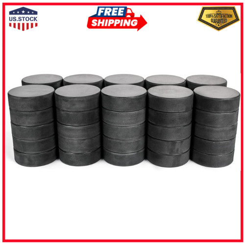 Bulk blank ice hockey pucks - ice,