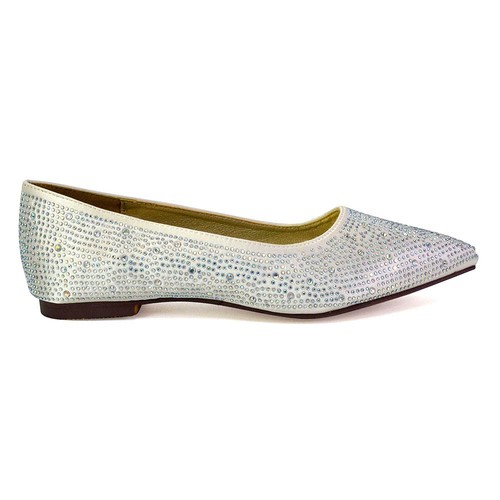 Womens diamante ballet pumps - womens,
