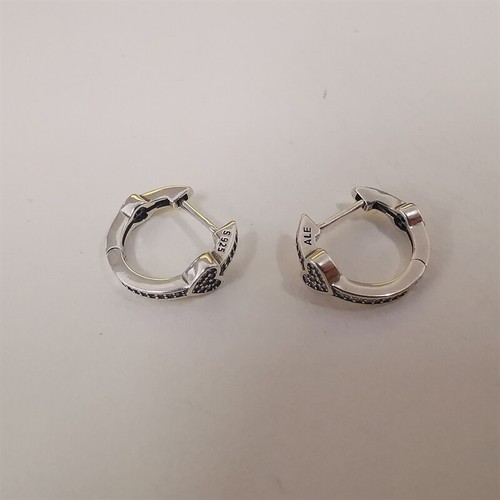 Silver heart with diamond stud - silver,