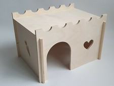 Extra Large Plywood House Rabbit Guinea Pig Pet Hamster Degu Cage Accessories