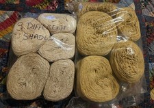 Approx 644g Unknown brand wool / yarn cream & yellow