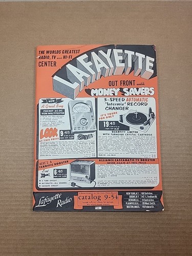 Vintage 1954 lafayette radio - 1954,