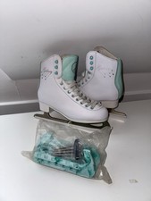 Cosmo SFR Galaxy Figure Ice Skates White/Green Package - Blade Guards - By Oli's