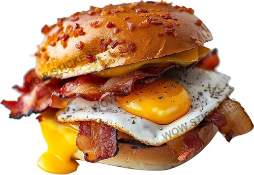 Bacon egg roll a - bacon,