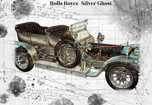 Line tech drawing - drawing, royce