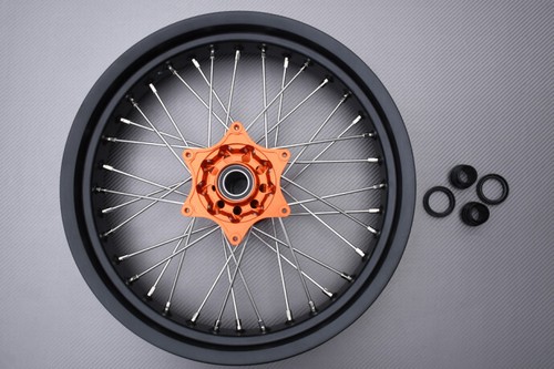 Orange supermoto spoked - orange,