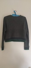 Jack Wills Green Cropped Sporting Good Size 10 Jumper