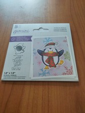 Crafter's Companion Gemini Wobbling Penguin 5pc Set Stamps And Dies