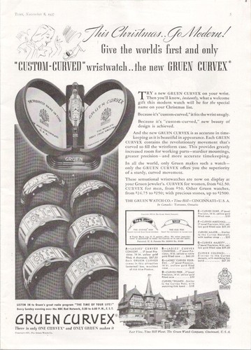 Gruen curvex wristwatch - gruen,