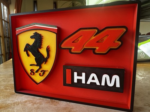 Ferrari lewis hamilton 3d - ferrari,