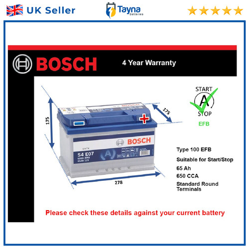 Efb battery fits citroen - efb,