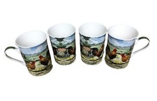 Set of 4 Farmyard Cockerel &