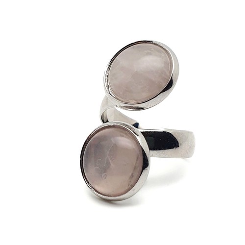 Wrap ring natural crystal boho - ring,