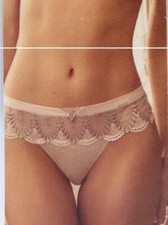 ex M&S Rosie for Autograph Embroidery Knickers Thongs High Leg