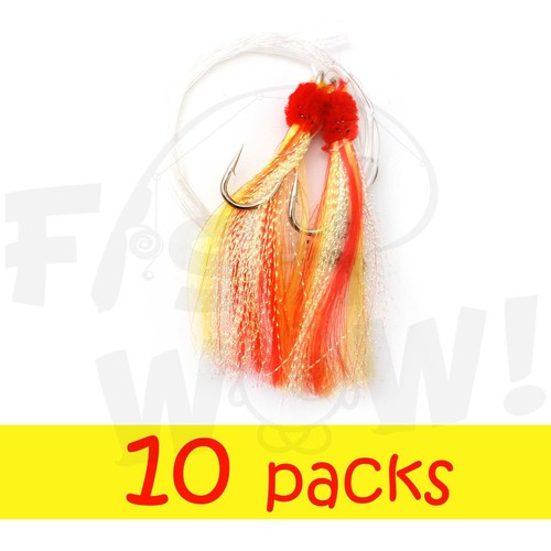Fishing shrimp fly rigs - 5/0,