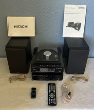 Hitachi AX-M136i CD USB MP3 DAB FM Radio Micro Hi-Fi Black Music System Remote