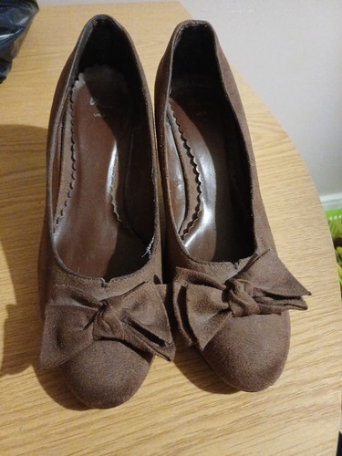 Bhs brown shoe with bow - shoe,
