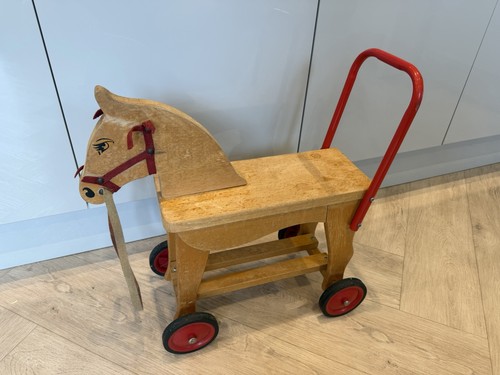 Retro style wooden push - style,
