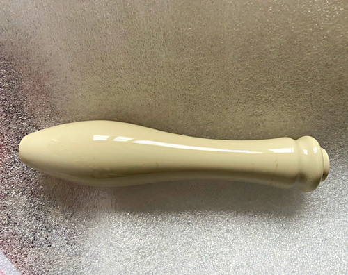 White ceramic beer tap handle - ceramic,