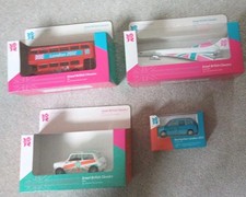 Corgi London 2012 Olympics 'Great British Classics' Concorde,Bus,Mini,Taxi.Boxed