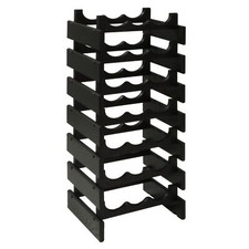 21 Bottle Versatile Dakota Wine Rack Solid Oak, 14" x 33" x 10.75"