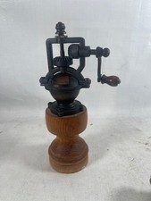 Small Coffee Grinder Mill Cast Iron Hand Turned 7.5" Tall Single Cup