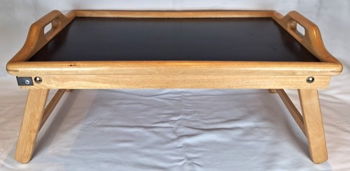 Vintage bed tray with - bed, beech