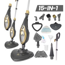 SUPERLEX 15-in-1 Upright & Handheld Steam Mop Cleaner 1500W Floor Window Steamer