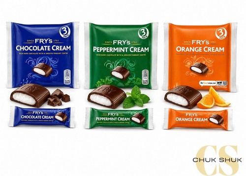 Fry chocolate cream orange - chocolate, cream,orange