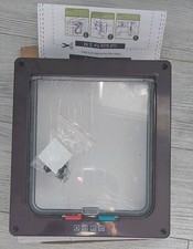 Large Brown Lockable Cat Flap Door 250mm by 280mm Size