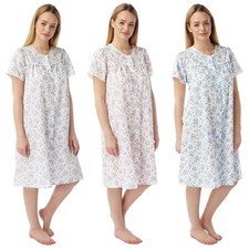 Ladies Floral Nightdress Half