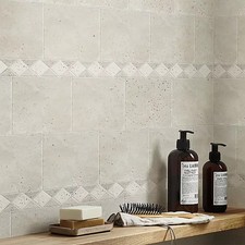 Border Tiles Wall Beige