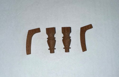 Dolls house mahogany miniature - dolls,
