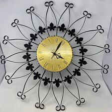 Vtg MCM Seth Thomas Black