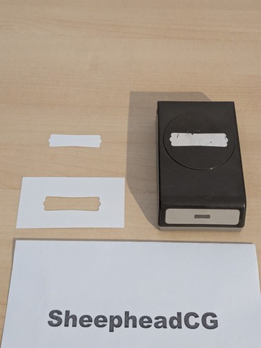 Stampin modern label tag - stampin',