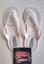 Melissa white sandals uk size