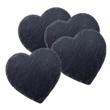 Slate Coasters Heart Shaped