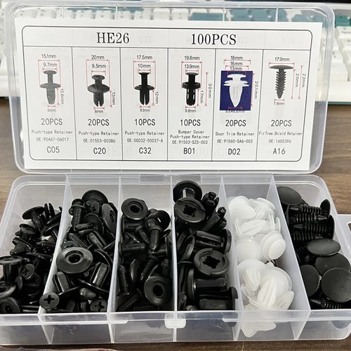 100x car body fastener - car, clips