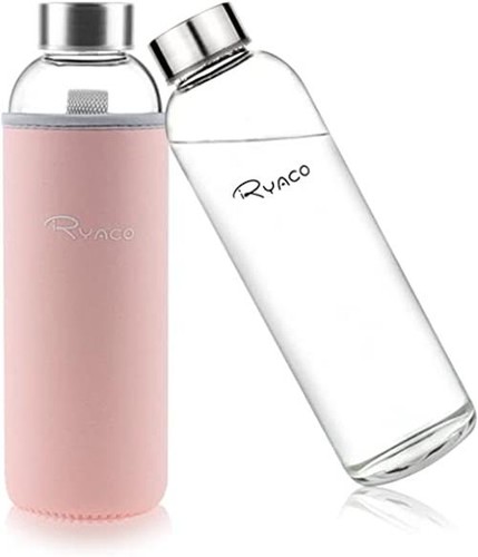 Ryaco glass water bottle - glass,