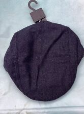 Men’s Navy Herringbone Flat