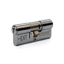UAP TS007 3 Star Euro Cylinder Lock, Barrel Lock, 3 Keys, Chrome - Multiple Size