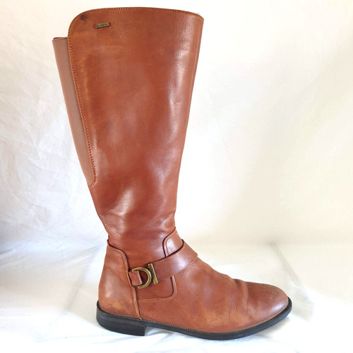 Clarks knee boots brown - clarks,
