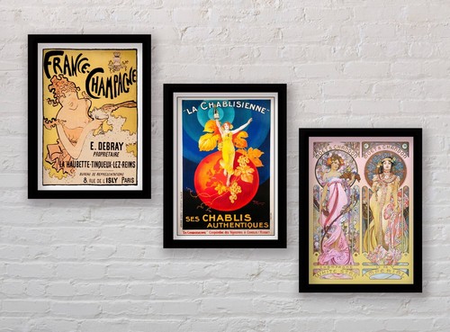 Set framed art nouveau - set,