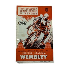 1956 SPEEDWAY CHAMPIONSHIP Of THE WORLD WEMBLEY PROGRAMME  22/9/56 EMPIRE FINAL