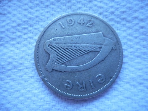 1942 ireland irish eire silver - 1942,